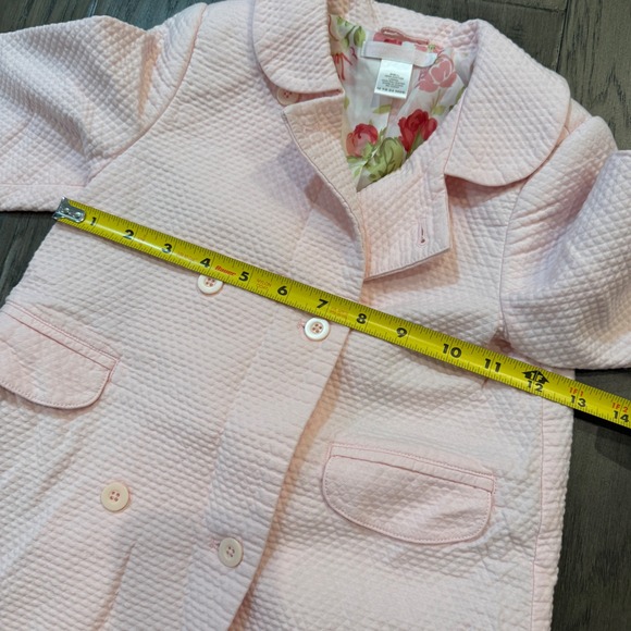 Janie‎ and Jack Pink Quilted Jacket Coat Floral Lining Baby Girl 12 to 24 Months - Picture 3 of 8